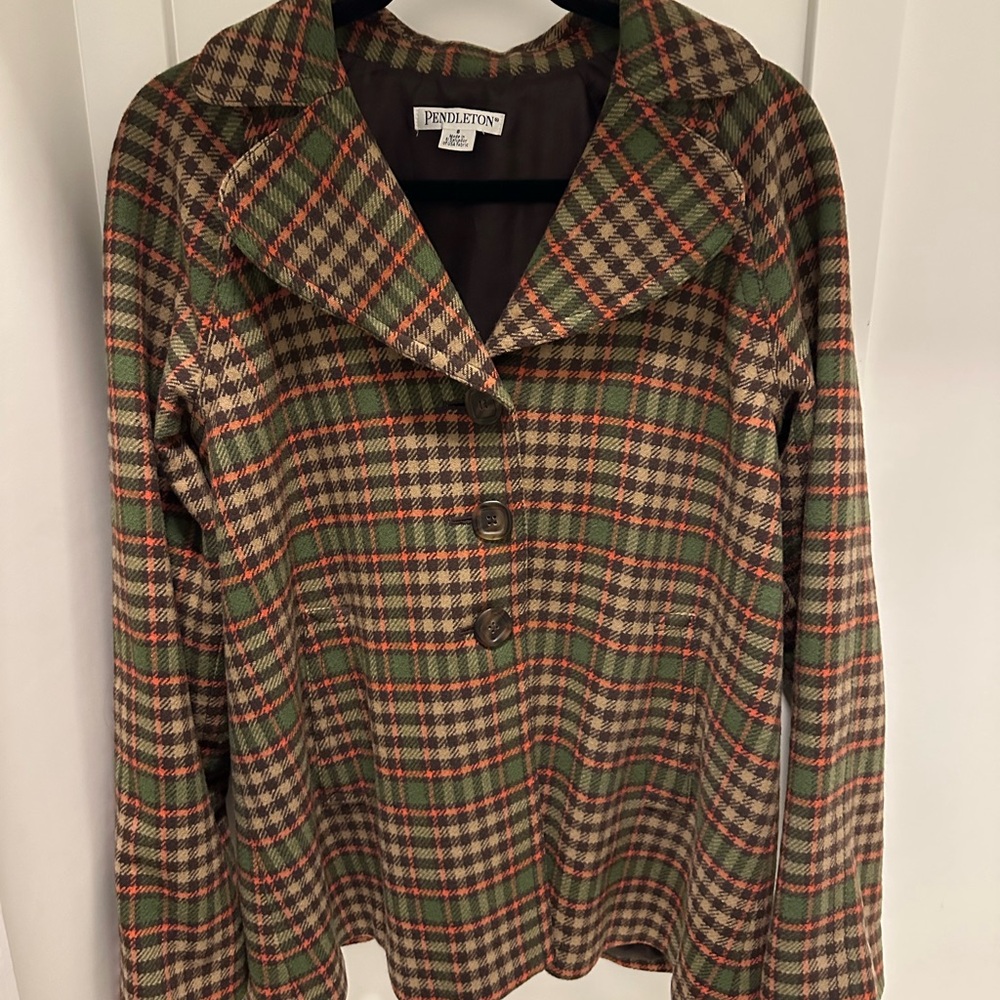 Pendleton Women's Multicolor Plaid Blazer